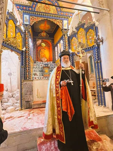 His Holiness Ignatius Ephrem II the Patriarch of the Syriac Orthodox Church visited one of his ...