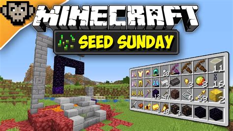 Minecraft 1.16.1 | Ruined Nether Portal Of LOOT | Seed Sunday - Ep297 - (Java Edition) - YouTube