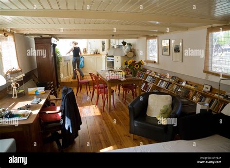 Amsterdam, Netherlands, the interior of a houseboat Stock Photo: 54693518 - Alamy