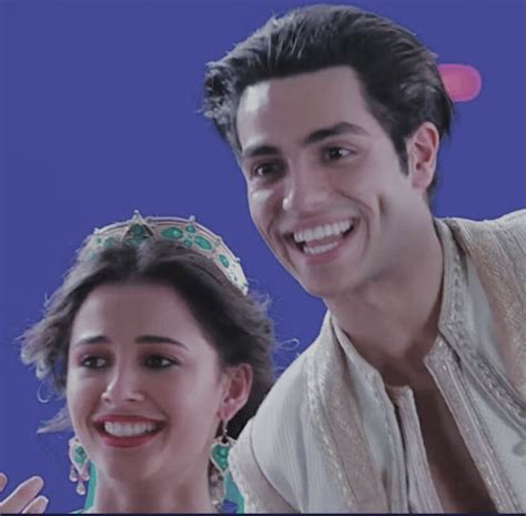 Cuties! Mena Massoud And Naomi Scott Aladdin Behind the Scenes 💕 # ...