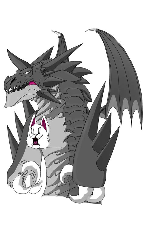 [Fan made] Realistic Crazed Bahamut Cat. I made him look like a dragon ...