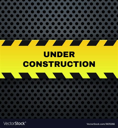 Under construction banner Royalty Free Vector Image