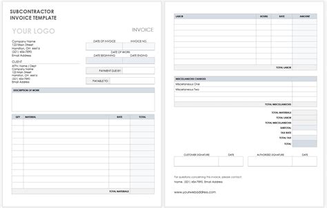 15 Free Google Docs Invoice Templates | Smartsheet