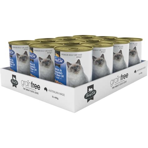 Fussy Cat Grain Free Adult Wet Cat Food Salmon & Oceanfish & Olive Oil ...