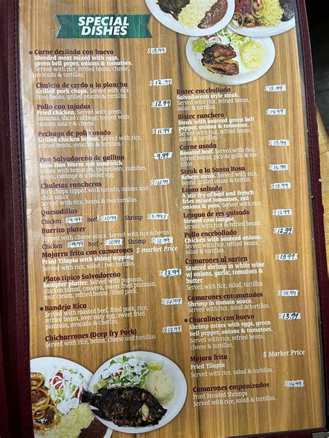 Menu at El Paseo Restaurant, Raleigh