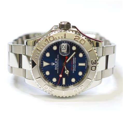 Rolex Yacht Master 40mm Stainless Steel Mens Watch With Platinum Bezel 116622 | Property Room