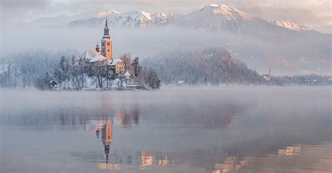 I Photographed Lake Bled On A Fairytale Winter Morning | Bored Panda