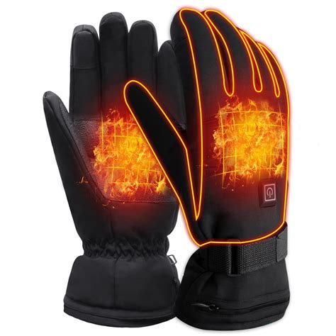 3.7V Heated Gloves with button back Winter Warm Heating Gloves For Cold [Gloves-EHG37-Button ...