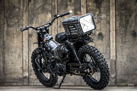 A Honda CT125 Hunter Cub ... with a ‘Gatling gun’ exhaust | Bike EXIF