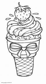 Ice Cream Coloring Pages Free Printable  Templates sketch template