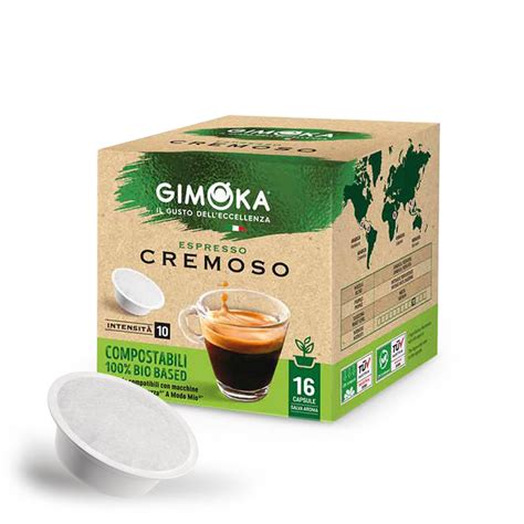 Gimoka Cremoso compostable capsules compatible Lavazza a Modo Mio – Caffe.com