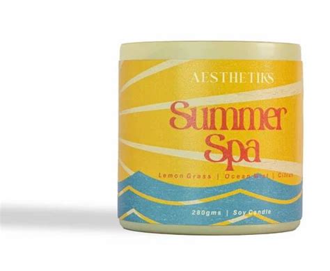 Aesthetiks Summer Spa Candle at best price in Bengaluru by Aesthetiks | ID: 2848987849133