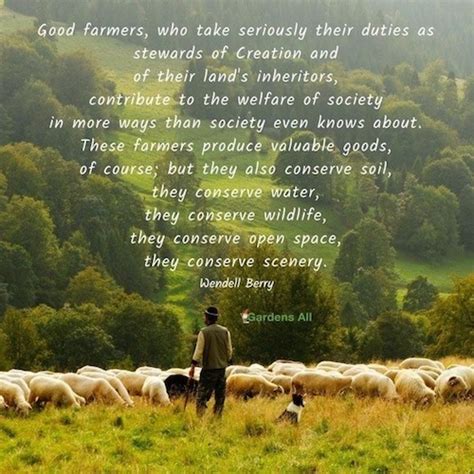 Good Farmers... Stewards of Creation | TheQuoteGeeks