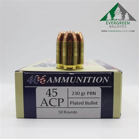 406 Ammunition - 45 ACP Ammo – Evergreen Ballistics