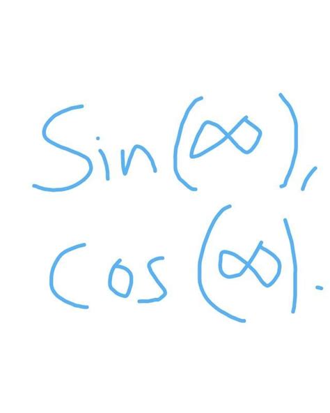 [Solved] what is the value of sin and cos infinity? - Brainly.in