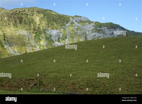 Hiking the remote Caldeira do Corvo, Corvo, Azores Stock Photo - Alamy