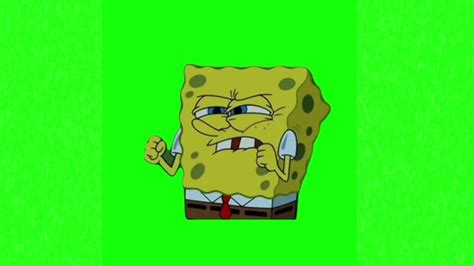 SpongeBob scream meme green screen - Video Download MP4