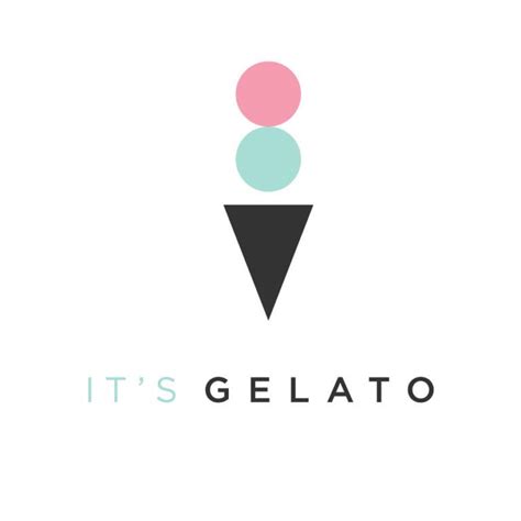 It's Gelato Logo | Gelato, Ice cream logo, Shop logo design