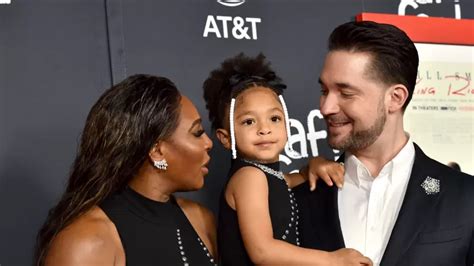 Serena Williams' husband and daughter Olympia have fun at home