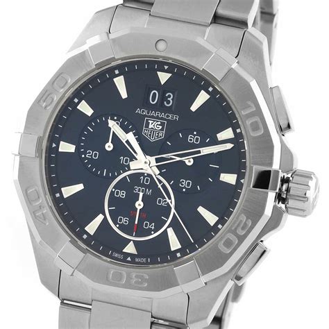 TAG Heuer Aquaracer 43mm Quartz Chronograph Mens Watch CAY1110.BA0927 ...