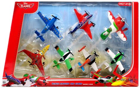 Disney Planes Wings Around the Globe Exclusive 155 Diecast Plane 7-Pack Set 1 Mattel Toys - ToyWiz