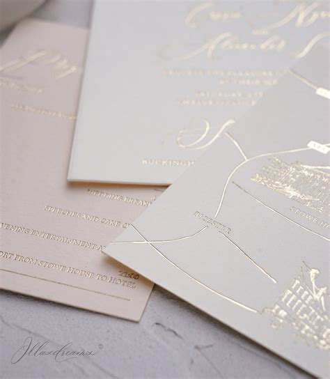 Foil Press Printing Wedding Invitation Suite Save the Date - Etsy