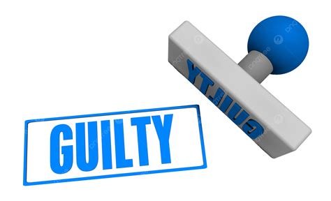 Guilty Stamp Concept, Wooden, Processed, Application PNG Transparent ...