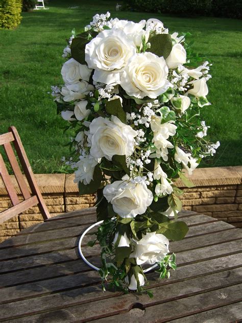 Silk Flower Bridal Bouquets Online | Silk Bouquets Rose and Freesia Wedding Bouquet We ...