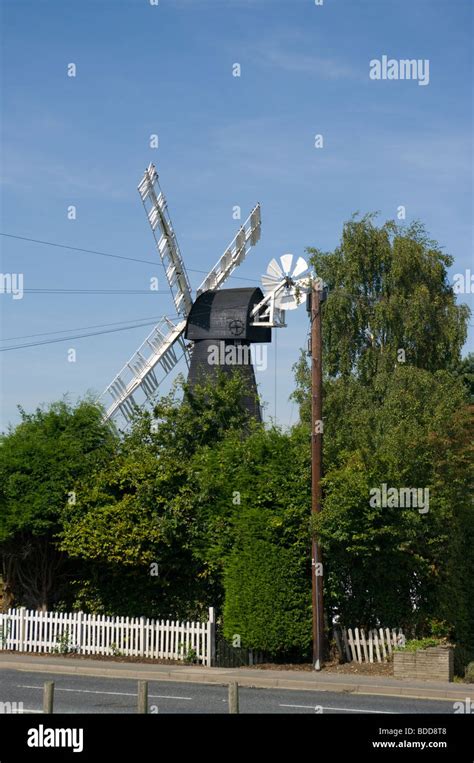 The Windmill On Meopham Village Kent Stock Photo - Alamy