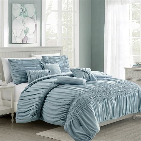 HGMart Bedding Comforter Set Bed In A Bag - 7 Piece Luxury Textured ...