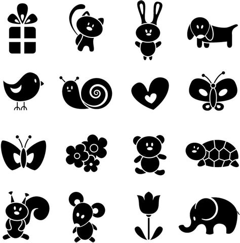 Cartoon Animal Silhouettes 2 | Free Vector Graphic Download | Cartoon ...