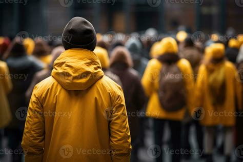 Crowd of people at city street. Generative AI 27419710 Stock Photo at ...