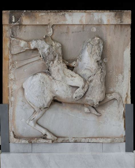 Parthenon. West metope 1 | Acropolis Museum | Official website