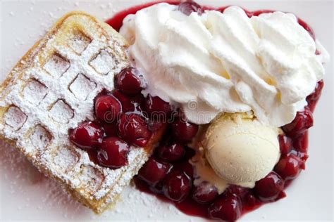 Fruit waffles stock image. Image of luxury, read, berries - 20133113