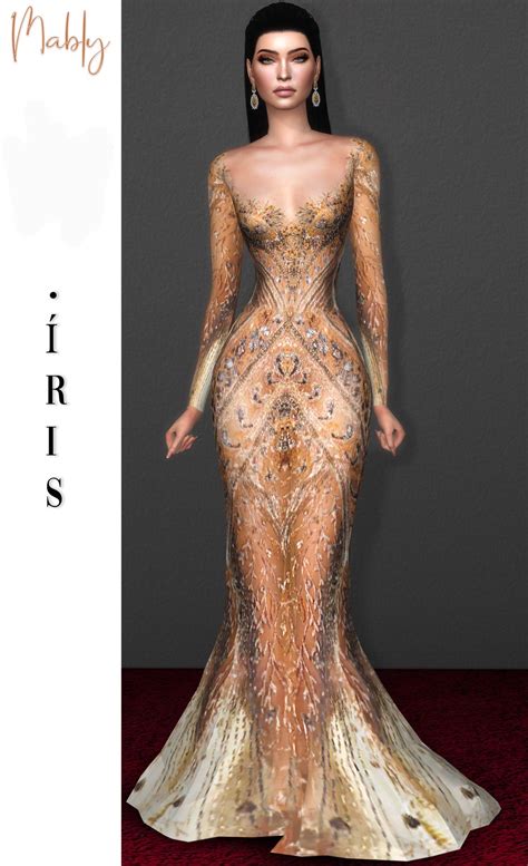 Íris Gown Sims 4 Dresses Sims 4 Mods Clothes Gowns | Free Download Nude ...