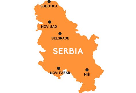 Map of Serbia | RailPass.com