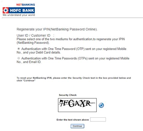 Forgot HDFC Net Banking Password - Paisabazaar.com