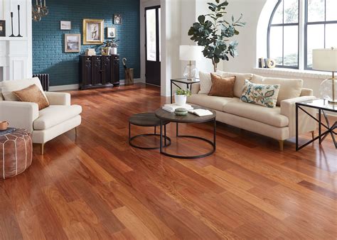 Bellawood 1/2 in. Select Santos Mahogany Engineered Hardwood Flooring 5.13 in. Wide | LL ...
