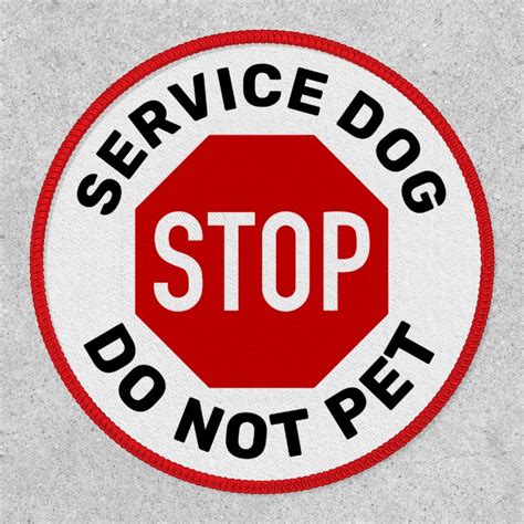 Service Dog Do Not Pet Patch | Zazzle