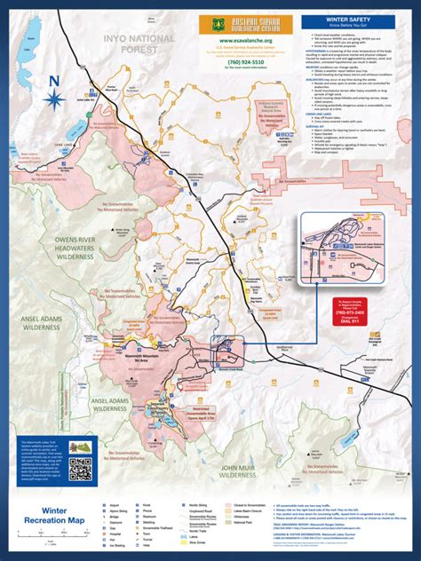 Mammoth Lakes Snowmobile Trail Map | ASO Mammoth