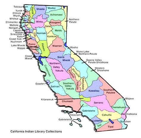 Northern California Indian Tribes Map