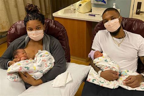 Damian Lillard Wife Kay'la Hanson : Damian Lillard Welcomes Twins Kali ...