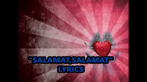 Salamat, salamat lyrics(worship song) - YouTube