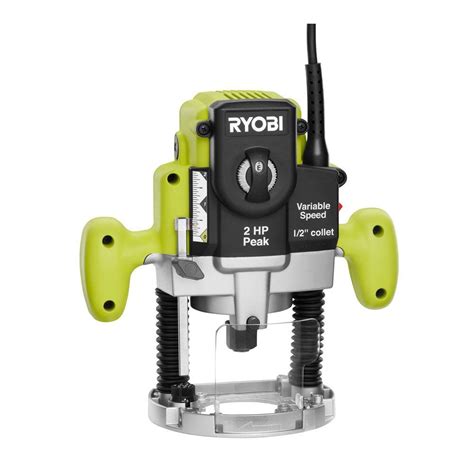 Ryobi 2 HP 10-Amp Plunge Base Router-RE180PL1G - The Home Depot