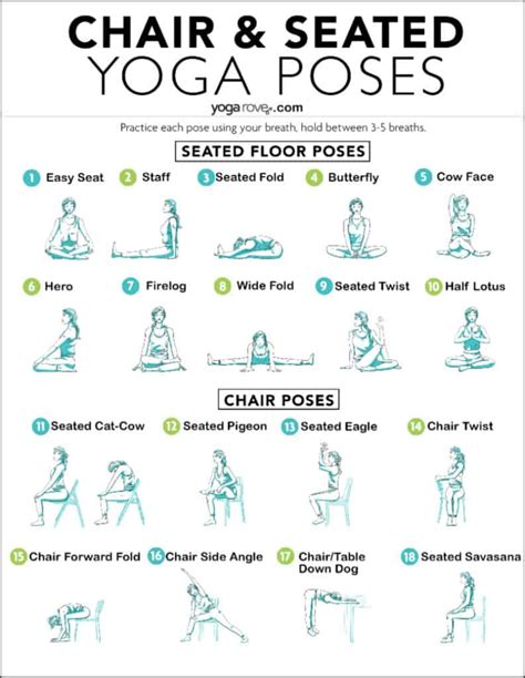 Free Printable Yoga Poses Chart