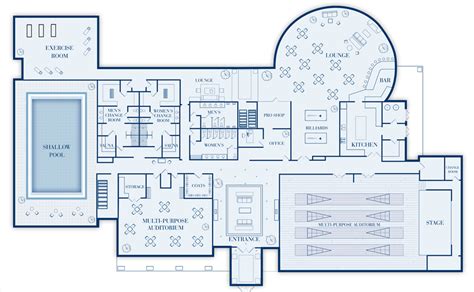 Golf Course Clubhouse Floor Plans - House Design Ideas