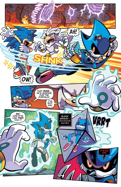 Sonic Vs Metal Sonic Comic