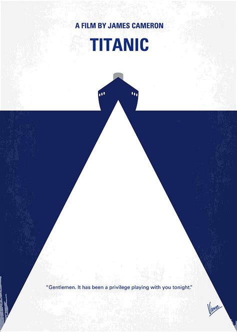 No100 My Titanic minimal movie poster Digital Art by Chungkong Art - Pixels