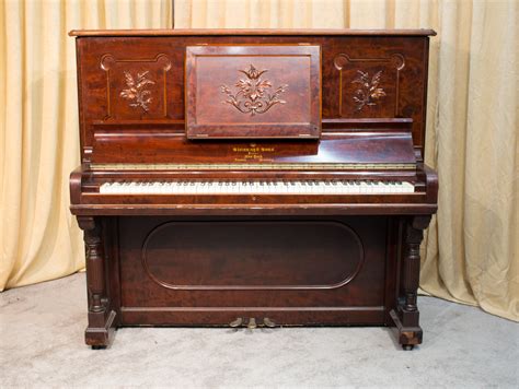 Steinway & Sons Victorian Upright Piano - Antique Piano Shop