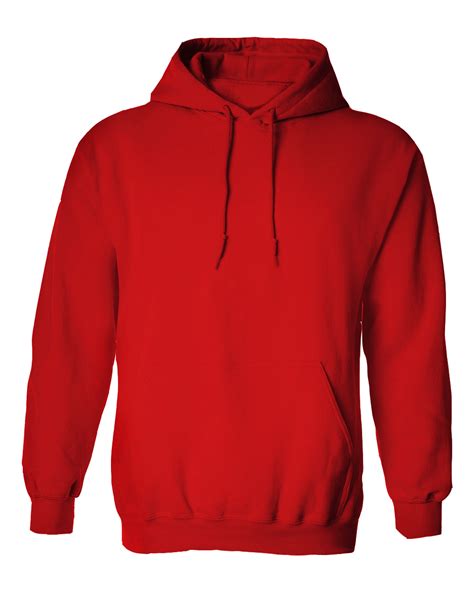 Red Hoodie Jacket without Zipper – Cutton Garments